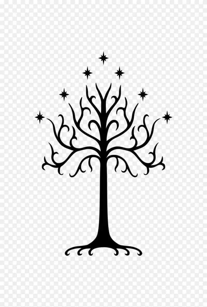 贡多树胡须的指环王亚文阿拉贡白树-人png图片素材免