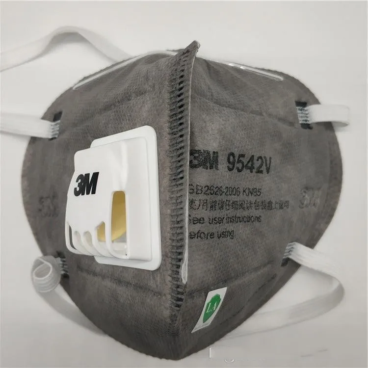 

10PCS Grey Face Masks FFP2 9502 9542 9542V 9002V With Valve Anti Dust Protective Dustproof PM2.5 Mask ready to ship