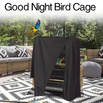 

Bird Cage Cover Universal Garden Bird Cage Cover Window Storage Pocket Lightweight Breathable Washable Sleep Helper Birds Tool