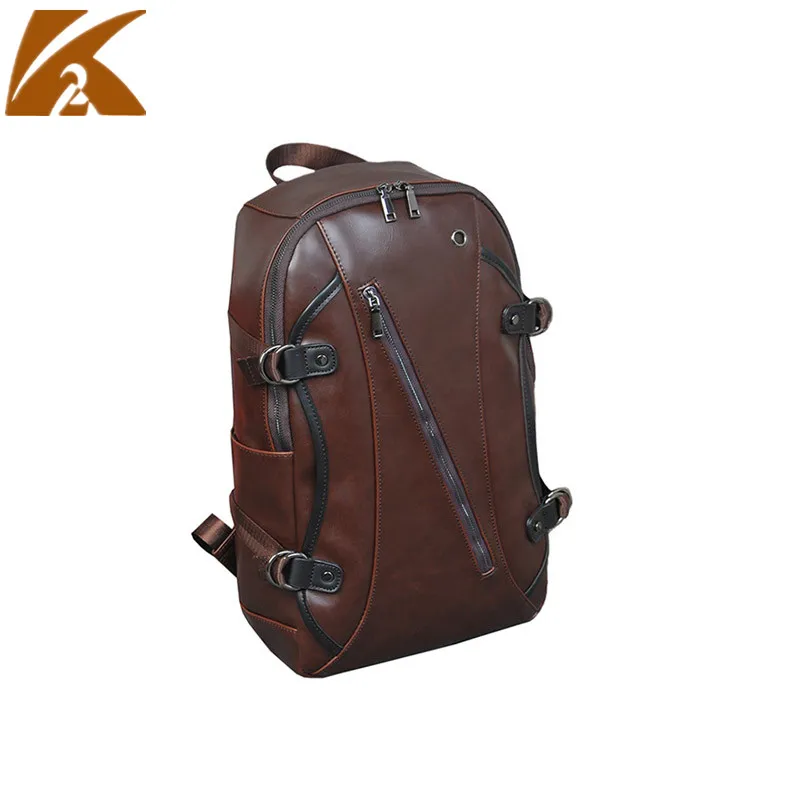 

2019 New Fashion School Bags for Teenage Boys Crazy Horse Leather Backpack Bag Men Vintage Real Genuine Leather Backpacks Coffee