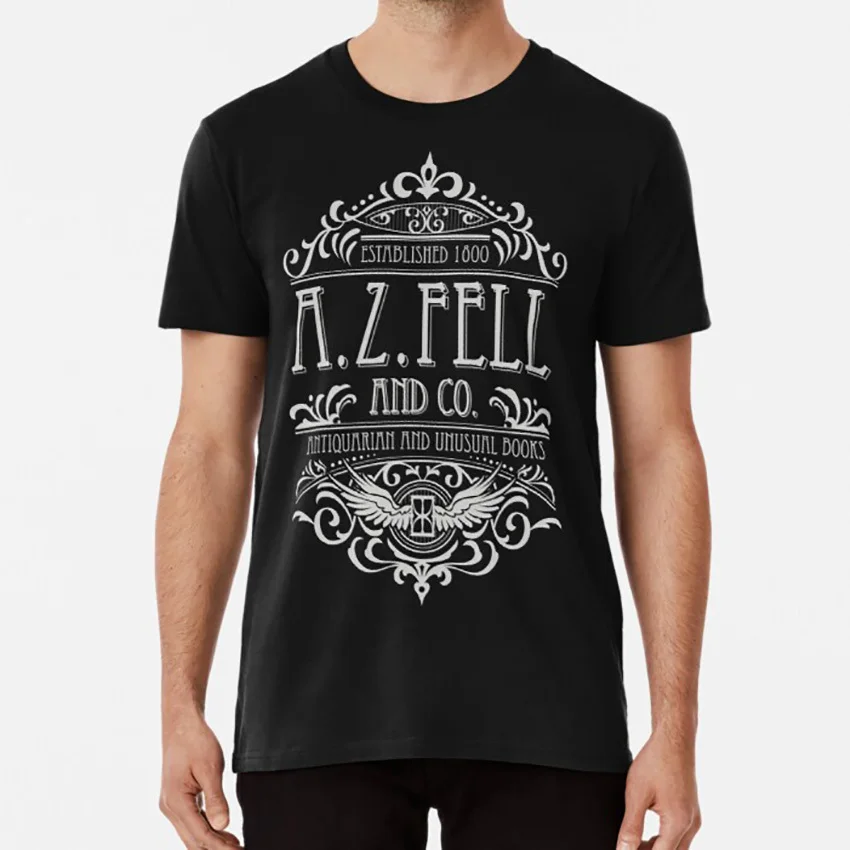 А. З. Fall Book Shop (светильник) Футболка Good Omens 2020 Go Crowley ineffeable мужья | Мужская одежда