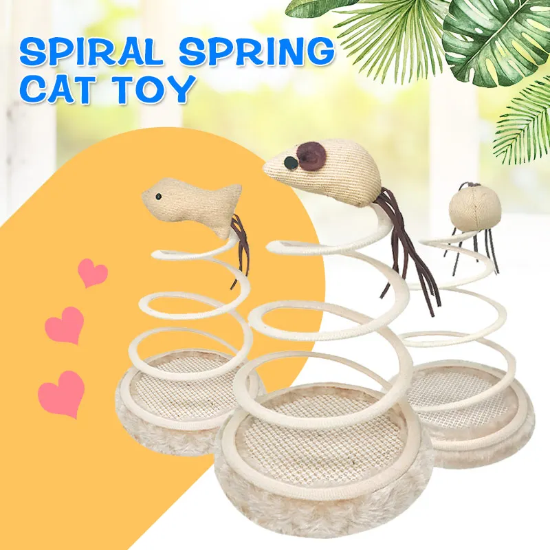 Диск весенний Кот Игрушка играя Knickknack интерактивный Забавный котенок игрушечная мышь игрушка на присосках эластичная Весенняя мышь крепкий дом