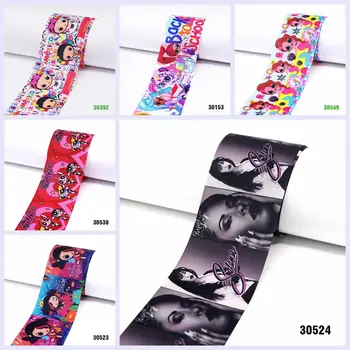 

DIY craft supplies cartoon character printed grosgrain ribbon, satin ribbon 50 yards. 30153-
