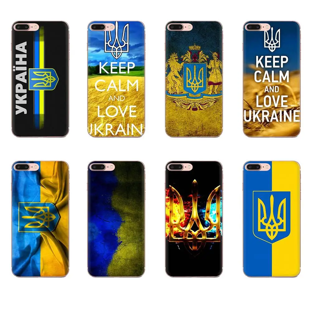 Soft Cell Phone Cases For Xiaomi Redmi Mi 4 7A 9T K20 CC9 CC9e Note 7 9 Y3 SE Pro Prime Go Play Ukraine Of Flag | Мобильные телефоны