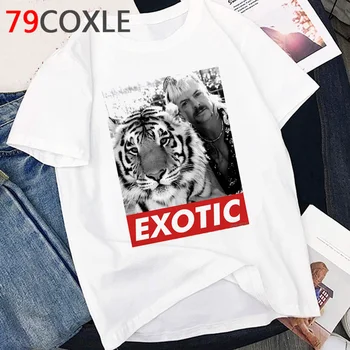 

Joe Exotic Tiger King T Shirt Men Summer Top Cartoon T-shirt Make America Exotic Again Graphic Tees Funny Anime Tshirt Male