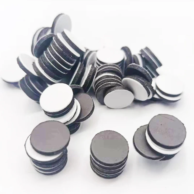 10pcs Self Adhesive Magnetic 15x2mm 25x2mm 30x1mm Round Rubber Flexible  Small Sticky Magnets Disc for Crafts