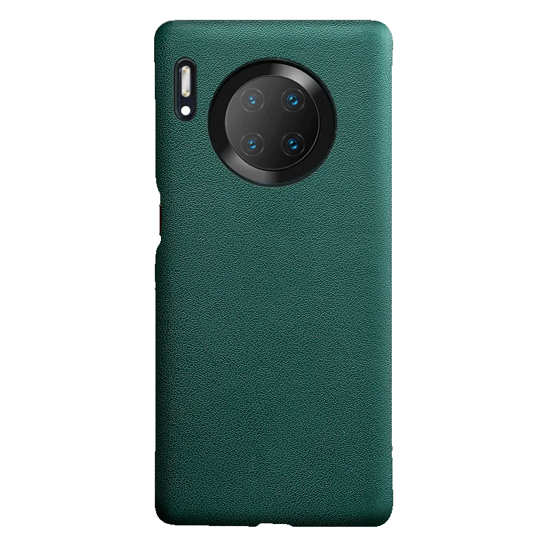 SanCore для HUAWEI MATE30/PRO чехол для телефона наппа кожаный чехол из натуральной кожи защитный чехол бизнес Премиум Роскошный чехол - Цвет: Green