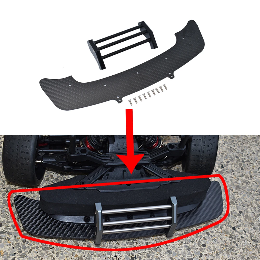 

GPM carbon fiber Front Chassis + metal Front bumper #ARA320520 for ARRMA 1/7 INFRACTION 6S BLX -ARA109001 Monster TRUCK