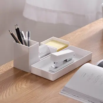 

Desktop Multi-functional Stationery Pen Business Card Holder Storage Organizer M17F