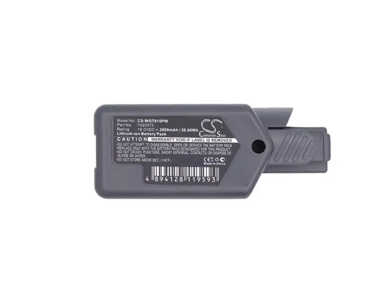 Batería de 2000mah para WOLF GARTEN 7420096 GT815 de potencia de ion