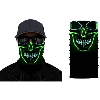 

Fashion Mouth Face Mask Windproof Skull Bandana Face Mask Szalik Komin Outdoor Sports Reusable Skull Outdoor Riding Line Scarf