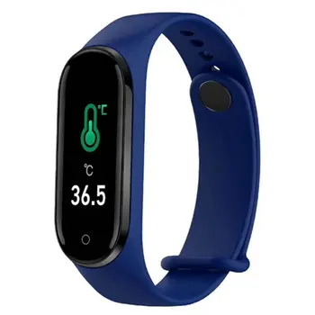 

Smart Band Thermometer New M4 Band Fitness Tracker Heart Rate Blood Pressure Fitness Bracelet Smart watch For Android IOS