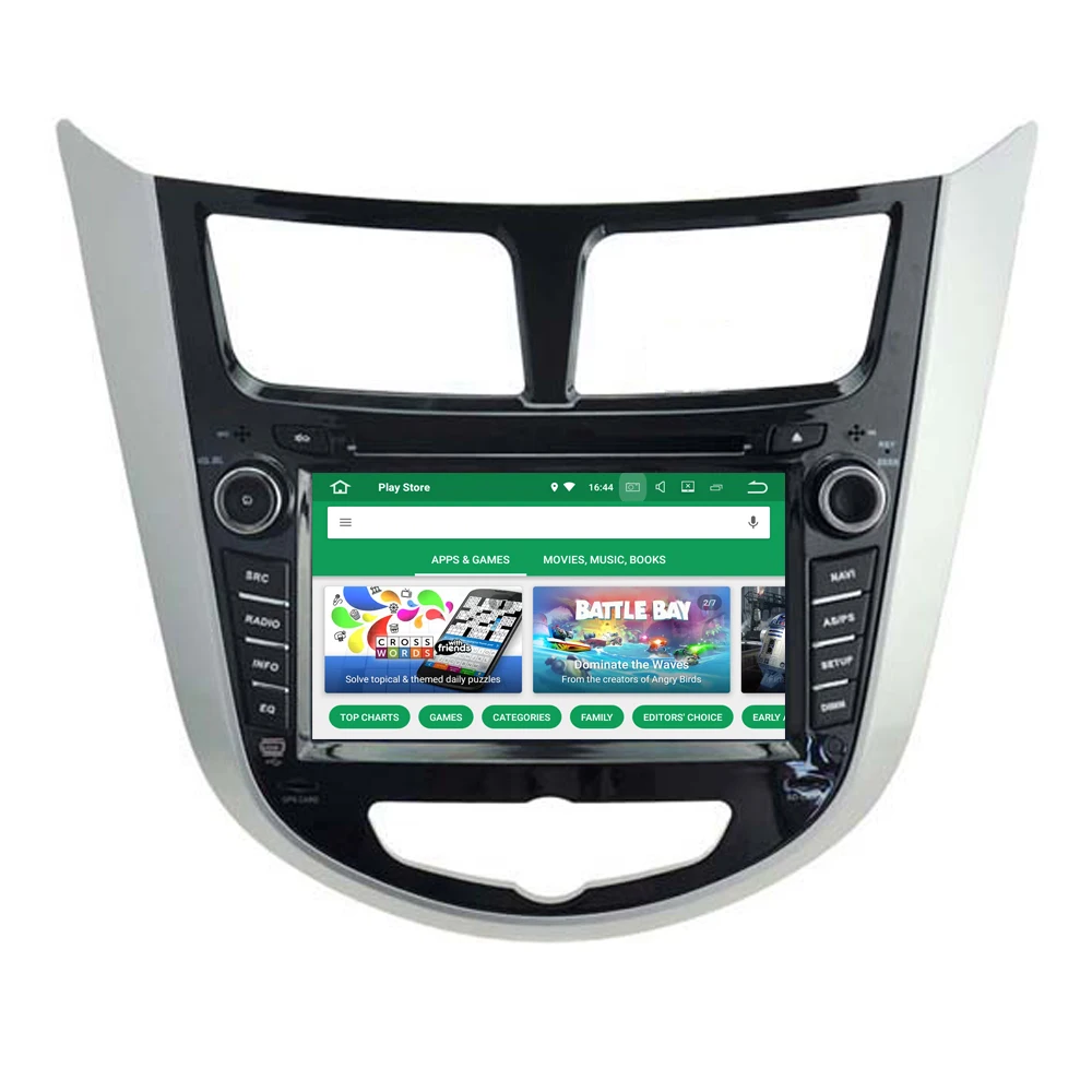 Android 4.4.4 для Hyundai Verna Solaris 2010-2014 Автомобильный DVD GPS навигации навигатор головного устройства Android Auto Радио стерео