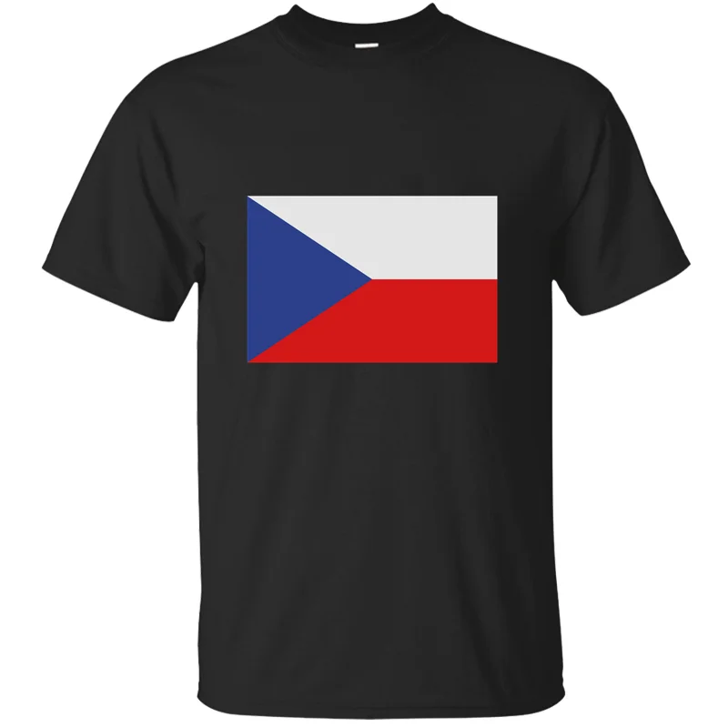 

Graphic Breathable Flag Of Czech Republic T-Shirt For Men Summer Big Size S~5xl Kawaii Mens T Shirt Humorous Short Sleeve