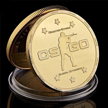 

CS GO Counter Strike Design Gold Commemorative Games Coin Collection