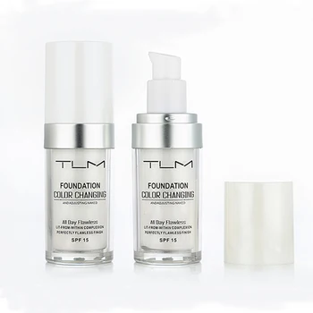 

30ml TLM Magic Color Changing Liquid Foundation Base Nude Face Concealer Skin Tone Foundation Oil-control Long Lasting Makeup