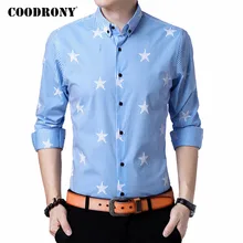 COODRONY Mens Shirts Long Sleeve Shirt Men Clothes 2020 Spring Autumn New Arrival Streetwear Fashion Striped Chemise Homme C6090
