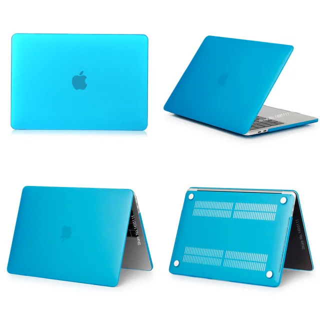 Matte Lake Blue Тонкий чехол для ноутбука MacBook Air Pro retina, 11, 12, 13 лет, A1466 15 16 дюймов Сенсорная панель Pro 13,3 A2159 15,4 A1707 Air13 ID A1932 - Цвет: Matte Lake Blue