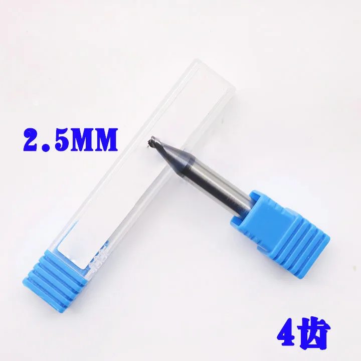 2.5MM 4F 4Teeth Hard coating Twist drills Carbide End Mill Tungsten Milling Cutter key machine drill | Автомобили и мотоциклы