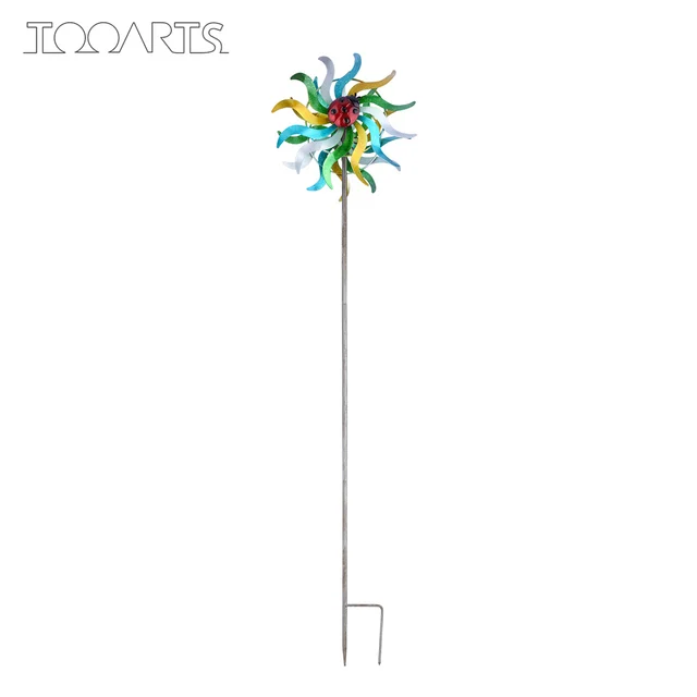 Tooarts 3D Napraforgó Szél Fonó Madárcsökkentő Pinwheels Reflective Szikrázó Madárrátrétű Szélmalom Protect Növények Kerti Dekoráció - Image 6