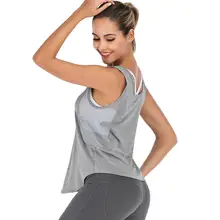 Zhangyunuo спортивный топ для йоги, женский укороченный топ для фитнеса, футболки для спортзала и тренировок, майка без рукавов, одежда для пробежек и тренировок для женщин