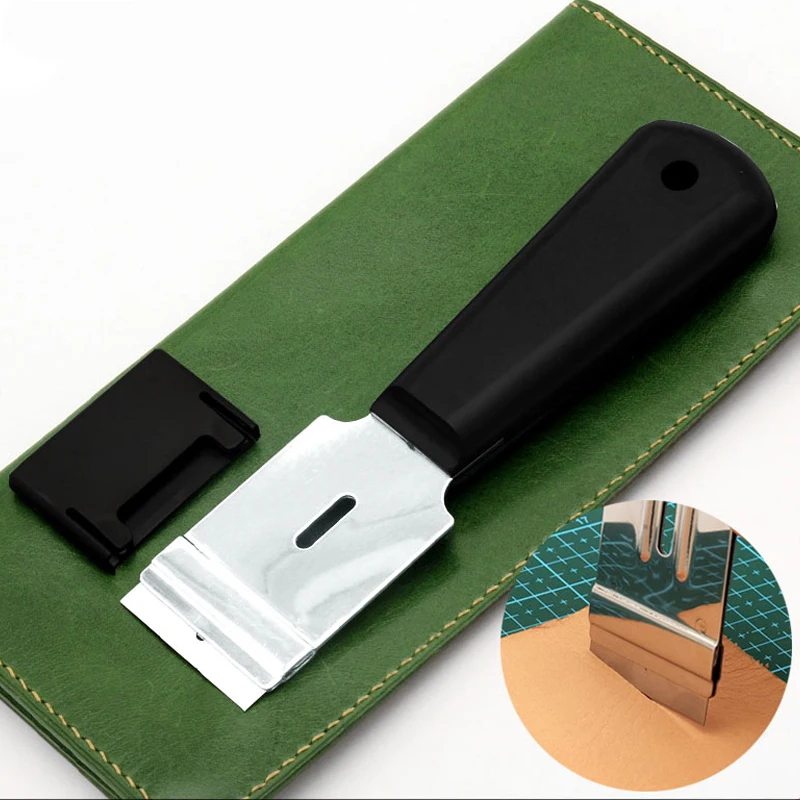 New Leather Craft Tools DIY Incision Replaceable Sharp Blade Steel Skiving Trimming Knife with