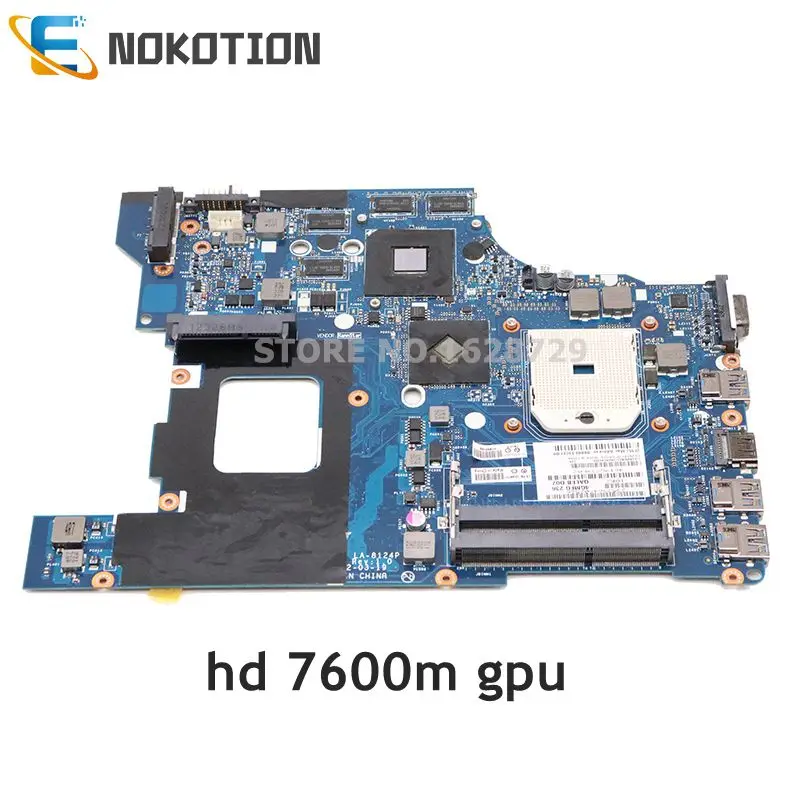 NOKOTION для lenovo thinkpad edge E535 Материнская плата ноутбука HD 7600M GPU 04W4332 QALEB LA 8124P разъем FS1