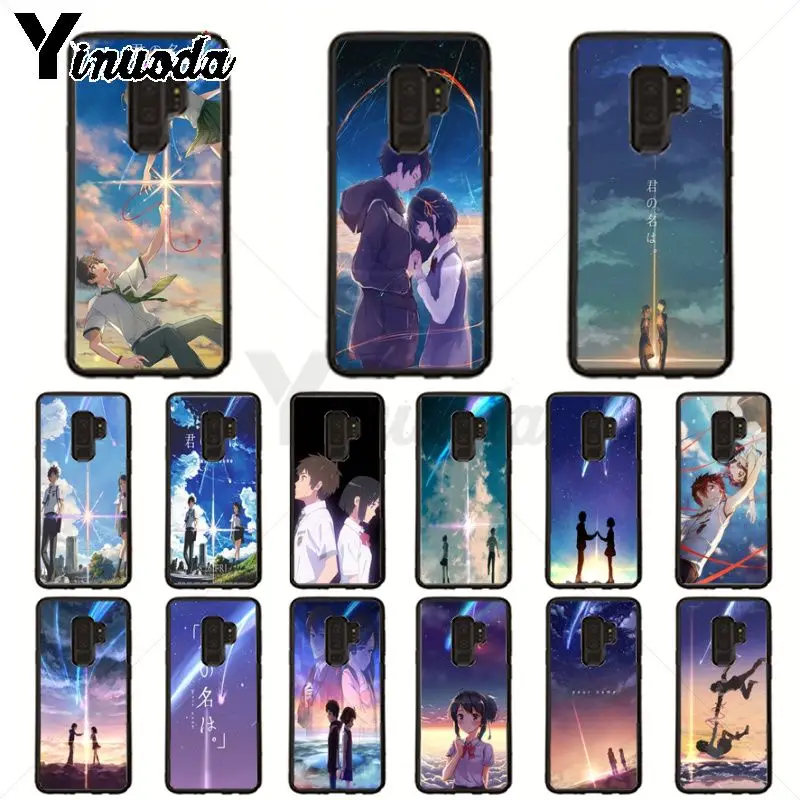Kiminonawa Anda Nama Anime Jepang Aksesoris Case untuk Samsung Galaxy S10plus S9 Plus S8plus S10E A50 A70 A10 Ponsel