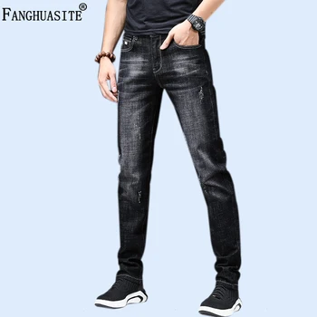 

Brand jeans men slim fit pants classic jeans male denim jeans Trousers Casual skinny Straight pants Elasticity jeans men F1801