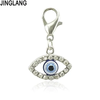 

JINGLANG Evil Eye Charm Fit Original Bracelet DIY Beads Necklace Pendant Jewelry Making 12Pcs
