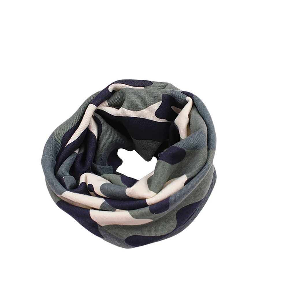 Зимний теплый шарф со звездами для маленьких мальчиков и девочек, детские шарфы с кольцом, 517D