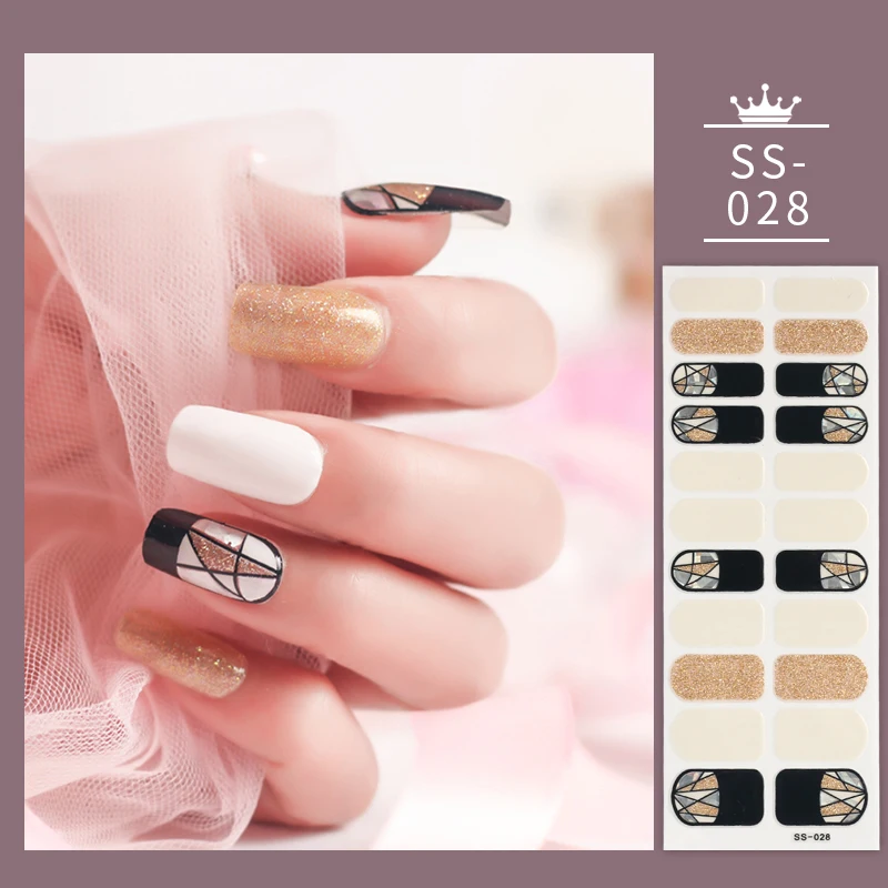 22Tips Colorful Nail Stickers Designer Foil Shiny Decoration Art Self Adhesive for Nails | Красота и здоровье