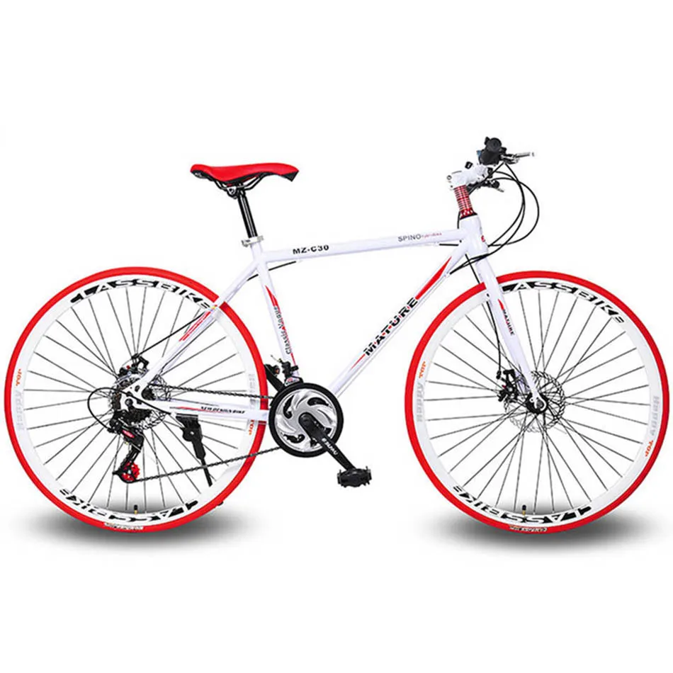 28 Inch 21 Speed Bike Frame Rode Bike Bicycle 21 Speed Disc Brakes Tall Man MTB Bike 4 Color Choose