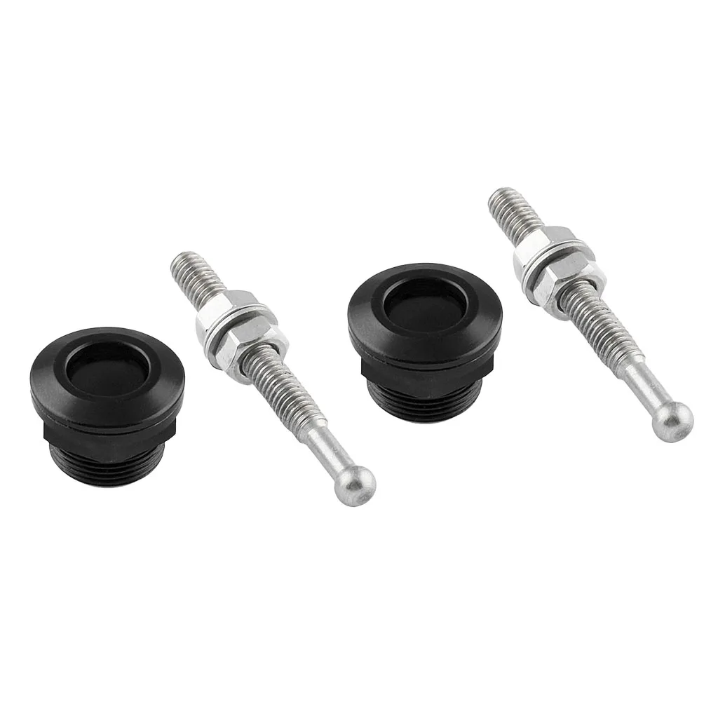 2x Universal  0.87''/ 22mm Diameter Quick Release Latch Push Button Hood Bonnet Pins Lock Clip Kit (2 Pack, Black)