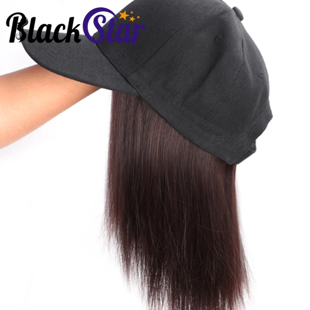 

8 Inch Short BoB Cap Hair Wig Female Daily Cap Hair Wig Adjustable Hip Hop Baseball Cap Hair Wig for Women Dressing/Party