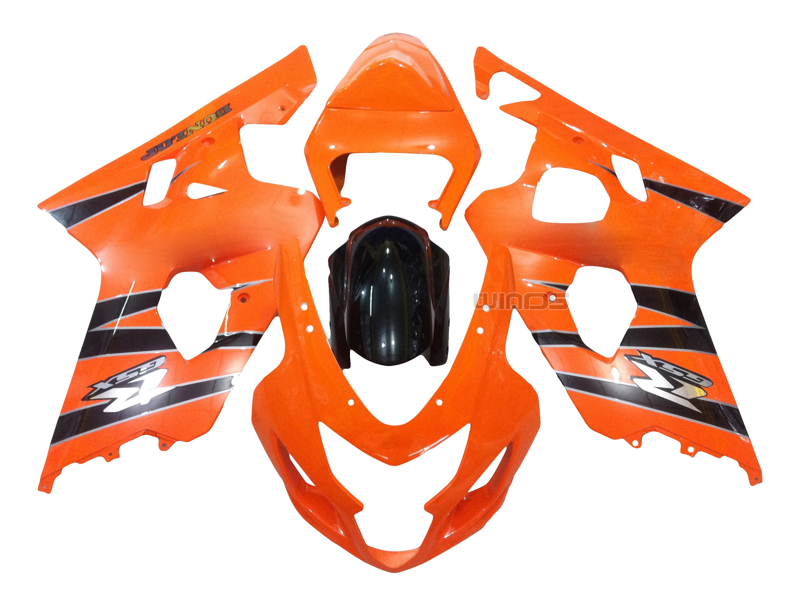 Комплект обтекателей для кузова Suzuki GSXR600 GSXR750 GSXR 600 K4 2004 2005 Оранжевый ABS инъекция