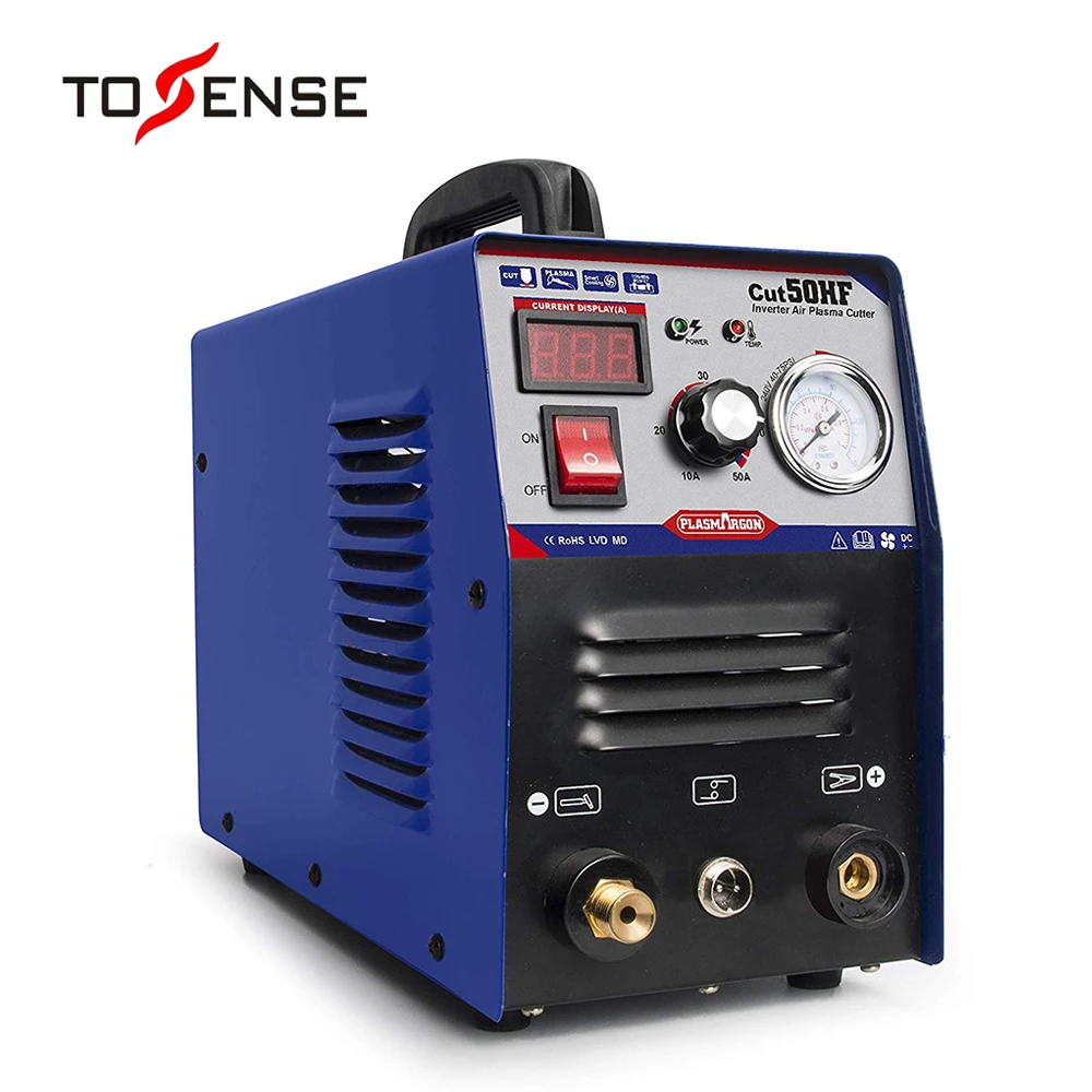 

Air Inverter Plasma Cutting Machine - Tosense CUT50 Dual Voltage 50A Plasma Cutter  (110/220V)