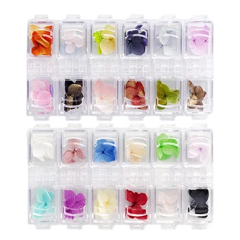 

2 Box of 48Pcs Dried Flowers Nail Art Stickers Decoration Manicure Decor Mixed Accessories (24Pcs Summer Flowers Style 24Pcs Ret