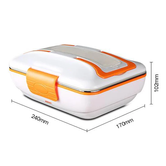 

Both Car/Home Use Electric Lunch Box Stainless Steel inner Pot Food Heater Heated Lunch Boxes Electric food Warmer