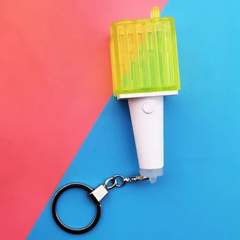 

LED NCT Kpop Stick Lamp Lightstick Mini Keychain Keyring Pendant Music Concert Lamp Fluorescent Stick Aid Rod Fans Gift