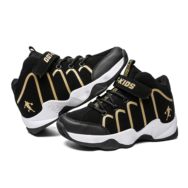 

2019 New Style Children's Basketball Shoes for Boys Girls Outdoor Jordan Sport Shoes PU Leather Kids Sneakers Trainers