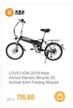 Excellent LOVELION Mini adult Electric Bicycle Brake Aluminum Alloy Smart Folding Electric Bike EU Plug BATTERY ebike 3