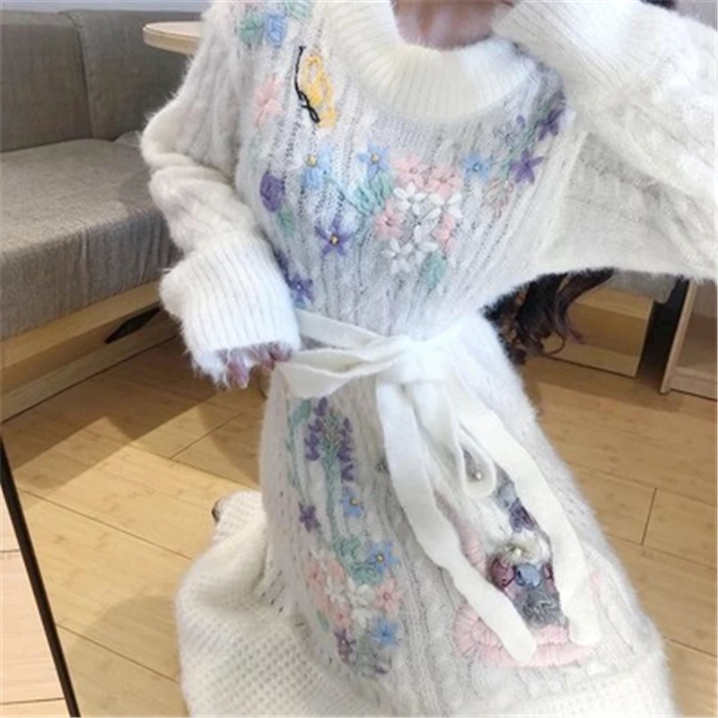 High End Handmade Floral Embroidery Ruffle Mermaid