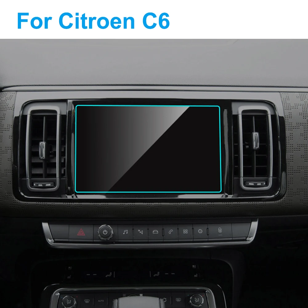 Защита экрана автомобиля для Citroen C6- HD Прозрачная Автомобильная gps-навигация защитная пленка из закаленного стекла авто аксессуары для интерьера