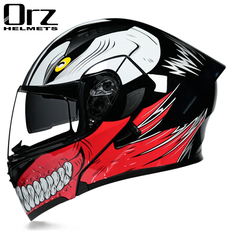 Flip Up Moto rcycle Helm Doppel objektiv full face helm Hohe qualität DOT genehmigt Moto cascos moto ciclistas capacete