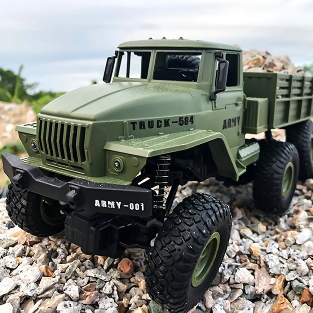 Высокоскоростной Радиоуправляемый автомобиль в масштабе 1:16 военный грузовик 2 4