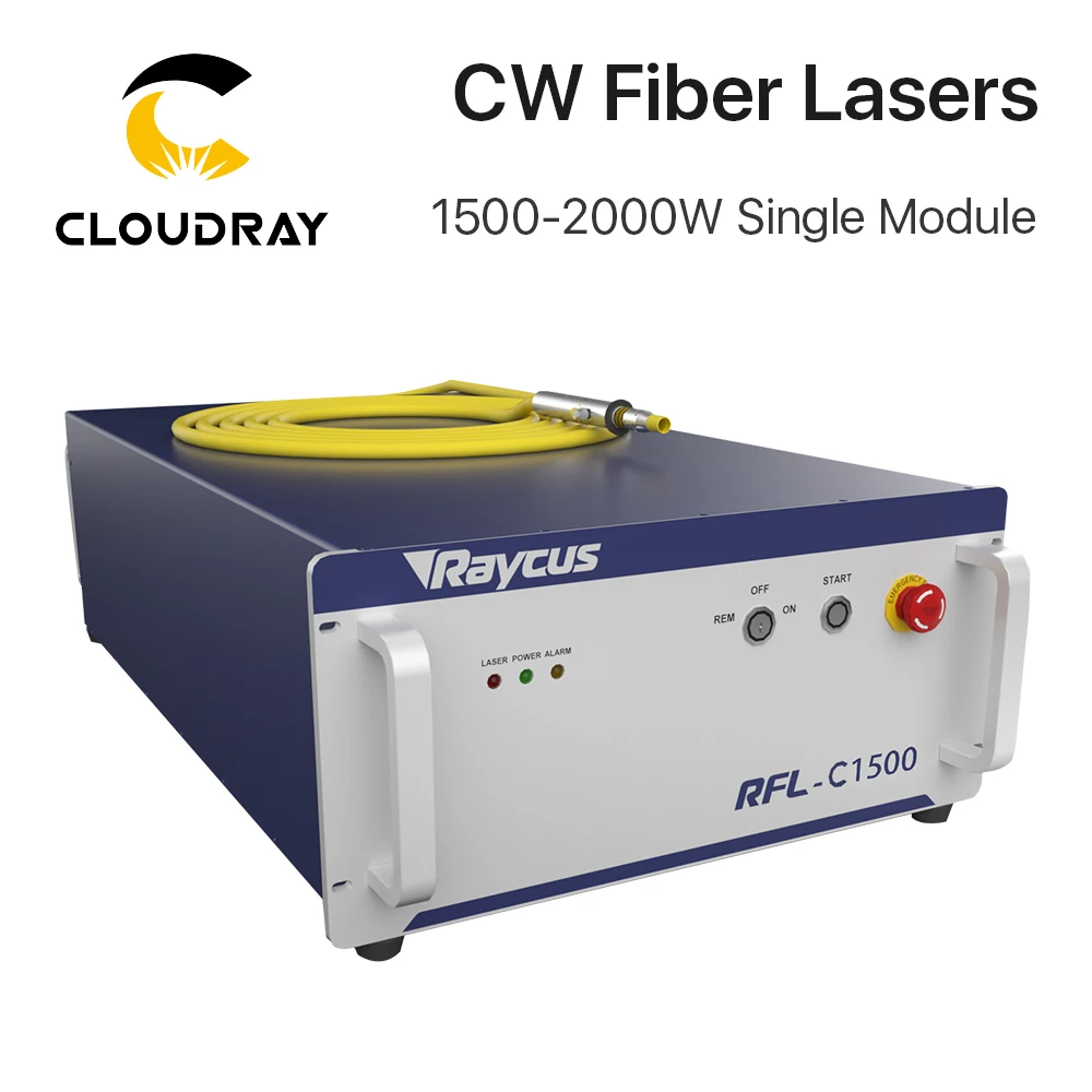 Cloudray Raycus 1500 2000 Вт одиночный модуль CW волоконные лазеры серии 1064nm для резки