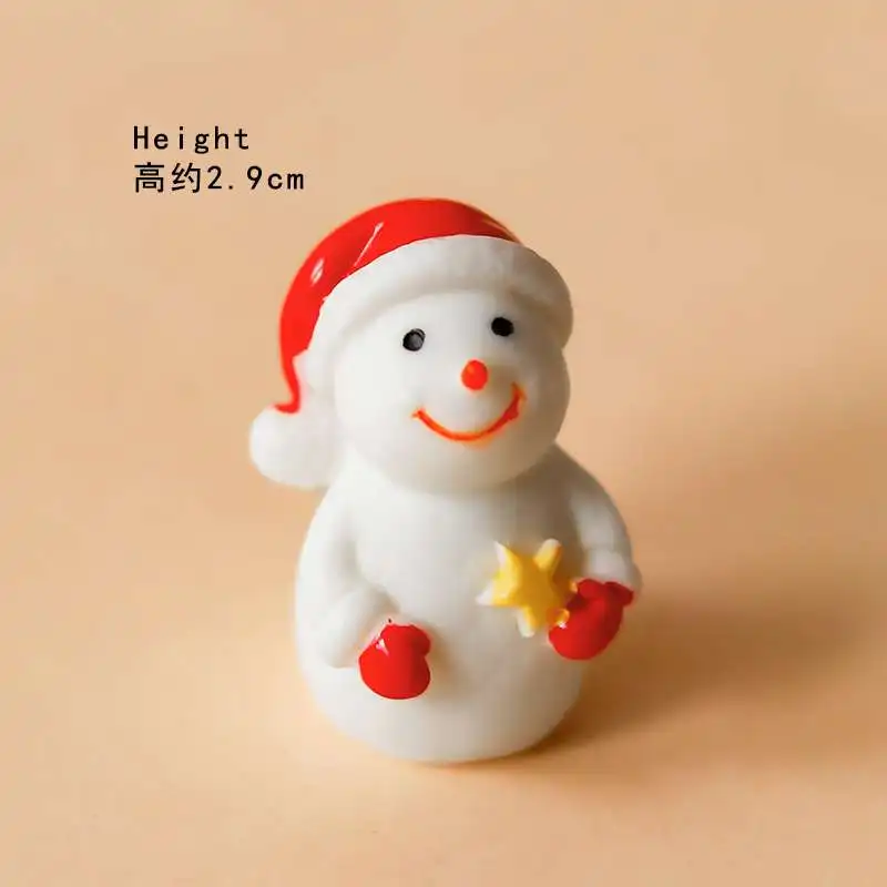 Star Snowman Зимние помпоны для новогоднего торта из войлока, вечерние украшения для детского душа, снеговик, снеговик, принадлежности для выпечки, десерт, подарки для любви - Цвет: Star Snowman