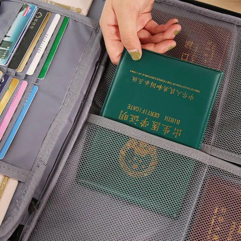 New Document Bags Large Capacity Files Organizer Travel Bags Cosmetic Box Waterproof Digital Bags Document Organizer