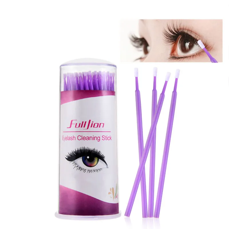 

High Quality Grafting Eyelash Special Cotton Swab Makeup Cleaning Stick Disposable Cotton Swab Bottle Embossed Cotton Swab